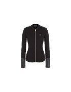 EA7 Bluza trening Emporio Armani Train Winter Mix W T-top Fz Mix Material 6RTM32TJRLZ01200 Femei Negru - Negru