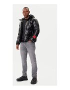 EA7 Geaca de iarna barbati - Emporio Armani negru - 100% poliuretan