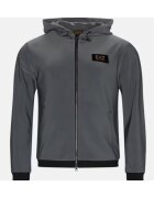 EA7 Hanorac barbati - Emporio Armani Poliester - Gri inchis - Gri