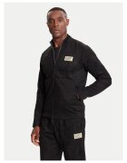 EA7 Hanorac barbati negru - cu fermoar - model simplu