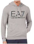 EA7 Hanorac pentru barbati - Emporio Armani Bumbac - Gri/Negru - Gri