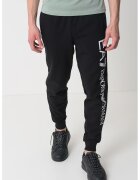 EA7 Pantaloni de trening cu imprimeu logo supradimensionat - Negru