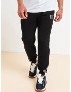 EA7 Pantaloni de trening cu snur de ajustare in talie - Negru/Argintiu