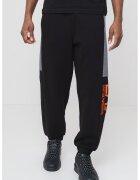 EA7 Pantaloni de trening cu snur - Negru/Gri inchis melange