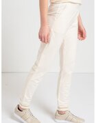 EA7 Pantaloni de trening din amestec de bumbac cu imprimeu logo - Alb murdar