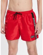 EA7 Pantaloni scurti de baie barbati - Emporio Armani - Poliester.Rosu