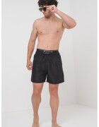 EA7 Pantaloni scurti de baie cu banda dubla in talie - Negru
