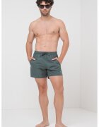 EA7 Pantaloni scurti de baie cu logo cu perforatii - Verde sparanghel