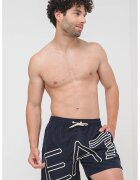 EA7 Pantaloni scurti de baie cu logo supradimensionat - Bleumarin