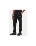 EA7 Pantaloni sport barbati - Emporio Armani negru - poliester/viscoza/elastan -