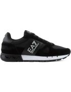 EA7 Pantofi sport - casual - negru - poliester - piele de vaca