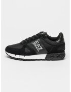 EA7 Pantofi sport cu insertii de piele intoarsa - Negru