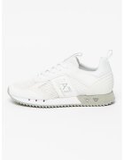 EA7 Pantofi sport cu insertii din plasa - Alb/Argintiu