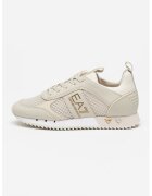 EA7 Pantofi sport cu insertii din plasa - Alb/Gri deschis/Argintiu