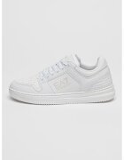 EA7 Pantofi sport de piele ecologica cu model colorblock - Alb optic