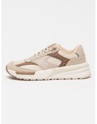 EA7 Pantofi sport low-cut cu garnituri din piele intoarsa si detalii logo - Maro/Bej