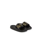 EA7 Papuci copii - Emporio Armani negru - plastic
