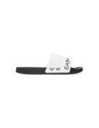 EA7 Slapi barbati Emporio Armani - 7X000110 AF15128 - Sintetic - Alb - Alb