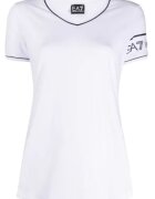 EA7 Tricou croiala regulata si logo -