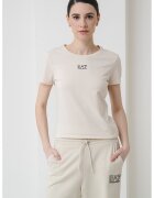 EA7 Tricou cu decolteu rotund - Crem