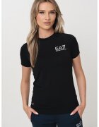 EA7 Tricou cu maneci raglan - Alb/Negru