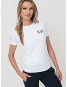 EA7 Tricou cu maneci raglan - Negru/Alb optic