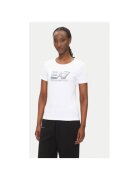EA7 Tricou dama Emporio Armani - 7W000183 AF10373 - Bumbac - Alb - Alb