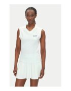 EA7 Tricou dama - Emporio Armani - 7W000200 AF13282 M9040 - albastru pal/alb - 85% poliester - 15% elastan -