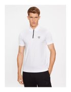 EA7 Tricou Polo barbati Emporio Armani - 8NPF13 PJRGZ - Viscoza/Poliamida - Alb - Alb