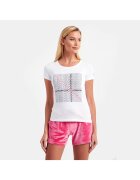 EA7 Tricou regular fit cu imprimeu frontal - Alb