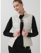 EA7 Vesta slim fit cu buzunare laterale - Alb murdar