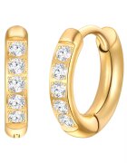 Eastside Cercei placati cu aur de 14K si cu zirconia - Auriu