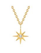 Eastside Colier placat cu aur de 14K - cu pandantiv stea - Auriu
