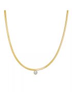 Eastside Colier placat cu aur de 14K si decorat cu zirconiu - Auriu