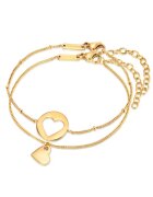 Eastside Set de bratari placate cu aur rose de 18K - 2 piese - Auriu