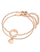 Eastside Set de bratari placate cu aur rose de 18K - 2 piese - Auriu rose