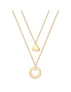 Eastside Set de coliere placate cu aur de 14K - 2 piese - Auriu