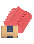 EB Prime Set 6 perechi - Sosete scurte Dama - Cutiuta "Eleganta in Miscare" - Marimi 35-46 - Roz