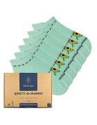 EB Prime Set 6 perechi - Sosete scurte Dama - Cutiuta "Eleganta in Miscare" - Marimi 35-46 - Verde menta