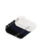 EB Prime Set 6 perechi - Sosete Scurte din Bumbac Pieptanat - fara cusatura - respirabile si confortabile - Alb/Negru/Albastru