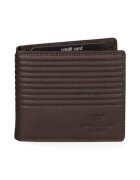 EC Contemporary Coveri Portofel cu clips pentru bani - Maro taupe