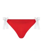 EDOS Slip brazilian cu model uni - Alb/Rosu inchis
