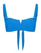EDOS Sutien de baie cu model uni si bretele late - Albastru deschis