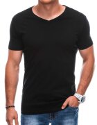 EDOTI Tricou din bumbac cu decolteu in V