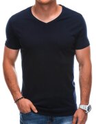 EDOTI Tricou din bumbac cu decolteu in V