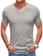 EDOTI Tricou din bumbac cu decolteu in V