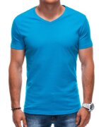 EDOTI Tricou din bumbac cu decolteu in V