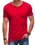 EDOTI Tricou din bumbac cu decolteu in V