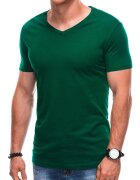 EDOTI Tricou din bumbac cu decolteu in V