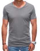 EDOTI Tricou din bumbac cu decolteu in V